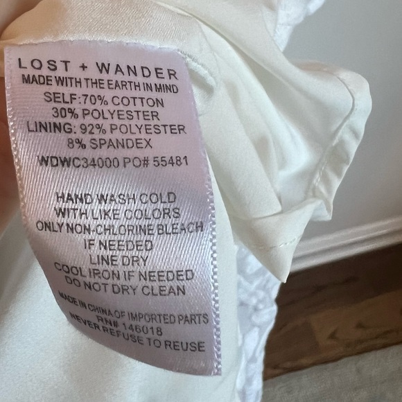 Like New! Lost + Wander White Lace Madonna Lily Maxi Dress | Size L - Picture 7 of 12
